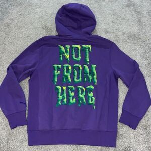 New $90 LaMelo Toxic Puma Purple Not From Around Here Hooded Hoodie Sweatshirt